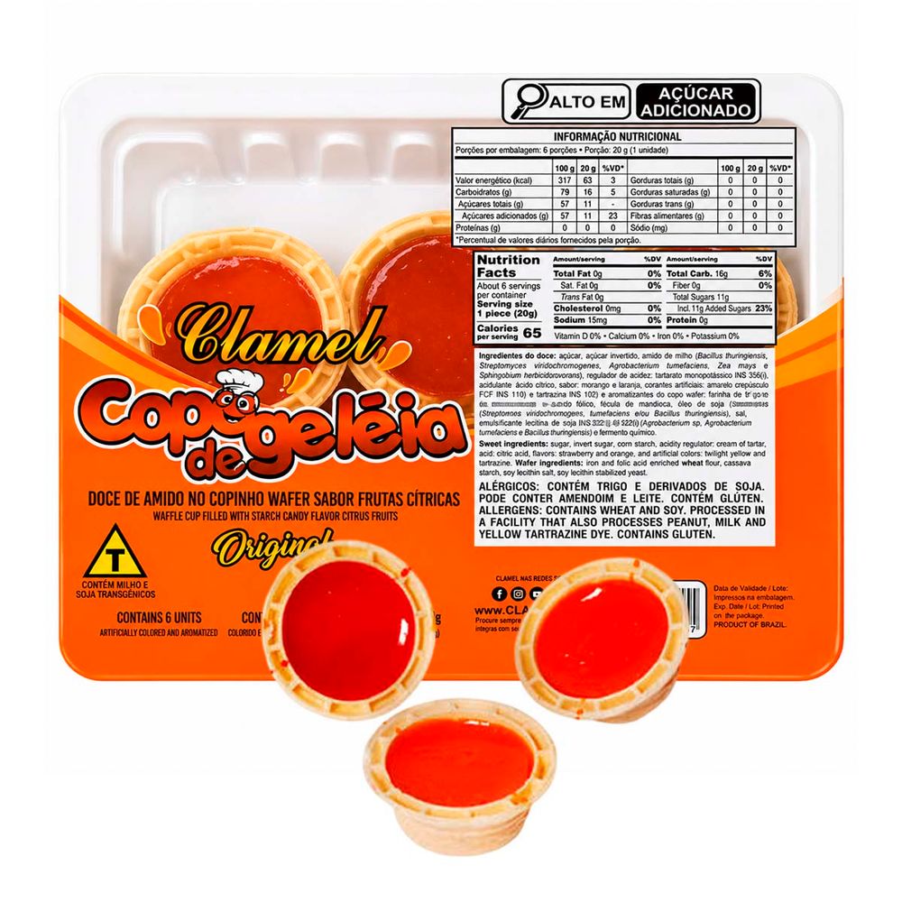 Doce Clamel Baby Copo de Geleia com 6 unidades-2-
